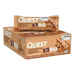 Quest Nutrition Chocolate Chip Cookie Dough Flavour Protein Bar, High Protein, High Fibre, Low Sugar, Keto Friendly, 21g Protein, 1g Sugar, 12ct
