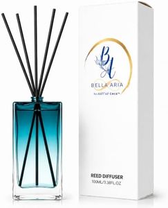 Reed Diffuser for Home Fragrance – Summer Sea Breeze Scent 100ml with Reed Sticks, Long Lasting Flameless Diffuser for Bathroom, Bedroom & Living Room Decor, Giftable Glass Bottle