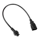 RIIEYOCA C14 to C5 Power Plug Cable,IEC 320 C14 Male to C5 Female Adapter Cable,C5 to C14 AC Converter for Computer PC Monitor Smart TV Supply Replacement 250V 10A (50cm)