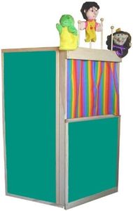 Beka Club House Puppet Theater, Chalkboard Surfaces with Puppet Rack