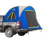 GoHimal Pickup Truck Tent, Waterproof PU2000mm Double Layer for 6.5 FT Truck Bed, Portable Truck Bed Tent for Camping, Blue