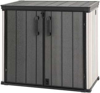 Aweather 900L Heavy-Duty Lockable Garden Storage Box 130 x 73 x 117cm - Multi-Purpose Outdoor/Indoor Organizer for Tools, Cushions, Toys | Easy Assembly Patio/Backyard Storage Chest