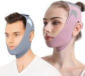 Anti Snore Chin Strap for CPAP Users, Snore Stopper with Adjustable Velcro Chin Strap for Sleeping Comfortable Stop Snoring Solution Anti Snoring Devices Breathable and Reusable （Two Couple Outfits）