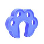 "Safe-O-Kid® Pack of 4 Fit All Sleek Design Strong Silicone Door Stopper, Blue"