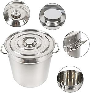 Olla de 70 l, olla de acero inoxidable con tapa, ollas de sopa de gran capacidad, cacerola de camping, olla para pasta, fácil de limpiar, un imprescindible en la cocina.