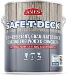 Ames Safe-T-Deck Granulated Formula Exterior Paint - 1 Gallon White Paint - Great for Porches, Patios, Decks, Walkways and More - Made in The USA, 153 Fl Oz (Pack of 1), 1.00 Gallon (Pack of 1)