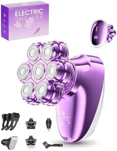 5-in-1 Electric Razors for Women, 7D Electric Shavers for Womens Full Body Legs, IPX7 Waterproof Wet Dry Travel Bikini Trimmers for Lady Face Bikini Arms Underarms