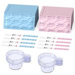 Easy@Home 25 Ovulation & 10 Pregnancy Test Strips Kit: Accurate Ovulation Predictor Kits with Cups – Powered by Premom Ovulation Tracker APP | 25LH + 10HCG + 40 Urine Specimen Cups