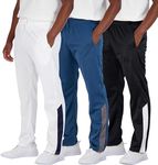 3 Pack: Mens Big & Tall Sweatpants Open Bottom Baggy Track Pants Active Athletic Workout Gym Training Fleece Tapered Slim Tricot Wide Leg Sports Running Casual Dry Fit Soccer Casual Set 8, 5X Tall