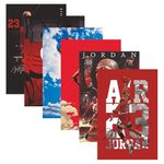 POSTER WALLAH Michael Jordan Poster for Home Office and Student Room Wall | Aesthetic Poster | Wall Decor (12x8 Inch) Set of 6 Pieces