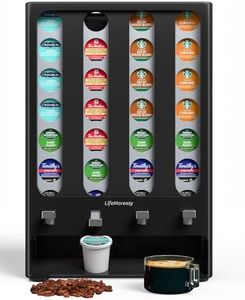 LifeMoreasy K Cup Holder Creative Coffee Pods Storage Stand Vending-Style K Pod Dispenser K Cup Organizer for 28 Pods