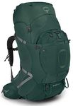 Osprey Aether Plus 85 Men's Backpacking Backpack, Axo Green, Large/X-Large