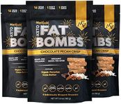 MariGold Keto Fat Bombs - Chocolate Pecan Crisp - Low Carb, Collagen Rich, Grass-fed Ghee, Organic Cocoa Butter, Gluten-Free, Non-GMO (3 bags, 5 Servings each), No Weird Aftertaste