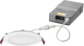 Lithonia Lighting WF6 LED 30K40K50K 90CRI MW M6 Ultra Thin Down Light, 6-Inch, Matte White