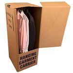 5 Strong LARGE Moving Garment Removal Cardboard Wardrobe Boxes