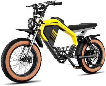 Luckeep M5 Electric Bike for Adults 2000W Peak 37.5MPH, 52V/20AH-40AH Dual Battery, 80/160 Miles Range 20" Fat Tires Electric Dirt Bike, Electric Motorcycle Dual Hydraulic Brakes & Full Suspension