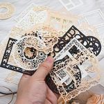 100PCS Scrapbook Cutout Paper Vinta