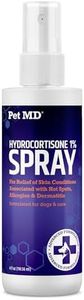 Pet MD Hydrocortisone Spray for Dogs, Cats, Horses - Itch Relief Spray & Hot Spot Treatment for Dogs, Irritated Dry Itchy Skin, Allergies, and Dermatitis - Reduces Topical Inflammation - 4 oz