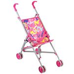 BiBi Doll Baby Doll Stroller In Pink - Dolls Pushchair Portable Design Baby Doll Accessories