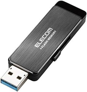 Elecom MF-ENU3A32GBK USB Memory, 32 GB, USB 3.0, Data Leak Prevention, Password Lock, Hardware Encryption Function, Black