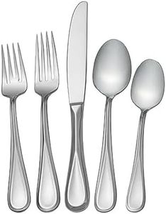 Mikasa Bravo 101-Piece 18/10 Stainless Steel Flatware Set, Service For 12