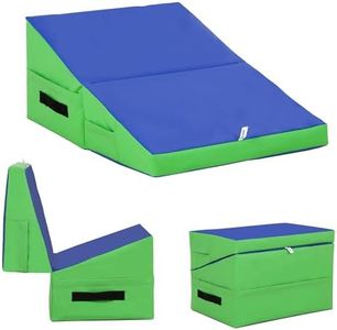 PayLessHere Gymnastics Tumbling Mats Incline Tumbling Mat Folding Gymnastic Tumbling Mat 34"x24" lnch Indoor/Outdoor Exercise Mat Home Gym Yoga Mat with Handle
