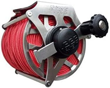 MEANDROS FIRE Full INOX Metal - Spearfishing Vertical Speargun Reel (Reel Only) (4 (71m Capacity))