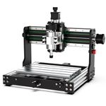 All-Metal CNC Router Machine 3020-Evo, AnoleX X&Z-axis Dual Steel Guide Rails CNC Router Kit with 300W Spindle, Limit Switches & Emergency-Stop for Metal Wood Acrylic MDF Carving Cutting