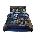 Franco Kids Bedding Super Soft Comforter and Sheet Set, 5 Piece Full Size, Batman