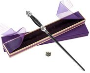 PEIYU Wizard Wand and Witch Magic Wand Cosplay Wand with Steel Core Costume Accessories for Christmas Halloween Birthday Party Favors with Medal and Gift Box