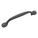 Hickory Hardware Refined Rustic Collection Cabinet Pulls, Kitchen Handles for Cabinets and Drawers and Bathroom Hardware, 5-1/16 Inch Center to Center, Black Iron, 10 Pack