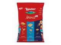 Loacker Minis Crispy Waffers Hazelnut Vanilla Biscuits 800g, Chocolate, 1 count