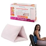 Brookstone HUG'ZZZ Soft Pillow | Microwaveable Gel Pack for Warming Sensation, Comfort & Support | Flexible Fold, Roll, or Wedge Pillow for Cozy Support | Perfect Sitting, Napping, or Hugging Pillow