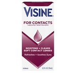 Visine For Contacts Rewetting Drops , 0.5 Fluid Ounce (15 ml)