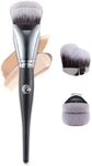 ENERGY Foundation Brush - Professional Angled Makeup Brush for Liquid, Cream, Powder, Contour & Blush, Blending, Buffing, Vegan Synthetic Flawless Face Makeup Tool (M313, Black)
