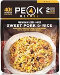 Sweet Pork & Rice 6 Pouch Pack | Peak Refuel Freeze Dried Backpacking and Camping Food | High Protein | Quick Prep