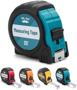 Mr. Pen- Tape Measure, 25-Foot, Steel Measuring Tape, Retractable Measuring Tape, Tape Measure with Fractions, Easy Read Tape Measure, Tape Measure 25 ft, Steel Tape Measure, Teal/Black