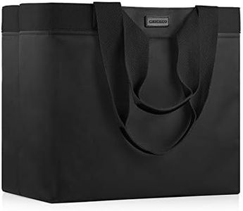 CHICECO Sac fourre-tout extra large pour femme - Pour la gym, le travail, la plage - Nylon imperméable, Noir (2 poches)., XX-Large