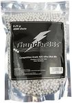 Thunder BBs TBB0.25 Airsoft BBS 0.25G, Competition Grade, White or Off White, 4000 Rounds/Bag