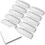 50 Suspension File Tabs and Inserts - Clear Plastic Tab with Repositionable Label Insert (50 Tabs & 50 Inserts)