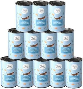 Hygge Dog® Cibo Umido Cani Monoproteico al Salmone| Con semi di lino, timo e Fos | Scatolette Cani adulti in Offerta | Senza cereali, Ideali per cani sensibili | Prodotto in Italia |12 x 400g