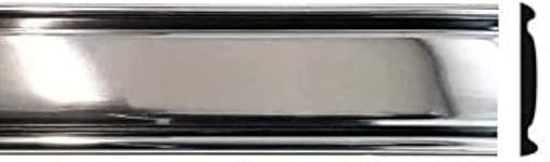 Automotive Authority 1973-1987 Chevy GMC Chrome Side Body Trim Molding C10, C20, C30, K10, K20, K30, V10, Suburban, Custom Deluxe, Silverado, Pickup Trucks - 2.25" Wide (Full Roll - 320")