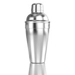 Harold Import Company 3 Piece Martini Bar Cocktail Shaker, 18 oz, Stainless Steel