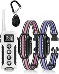 DOGLinsen No Shock Dog Training Collar 2 Dogs, Dog Vibration Collar with Controller 3300Ft, No Shock Vibrating Dog Collar, Vibration Collar for Small Puppy Medium Dogs - No Prongs