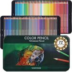 Vosyinm 72 Colored Pencils for Adult Coloring Books, Soft Core & Easy to Sharpen, Ideal for Drawing Sketching Shading, Color Pencils Set Gift for Adults Aritists Beginners