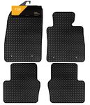 FSW - Tailored Mats - Fits MAZDA 2 2015-2019 - HEAVY DUTY 3mm Rubber Matting - Anti Slip Mat - Waterproof, Non Slip Car Floor Mat, Fitted with Clips & Anti Slip Backing - 4 Rubber Floor Mat Set