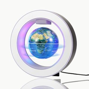 Magnetic Levitation Floating 4in Constellation Globe with Led Light Lamp Rotating in Midair for Adult, Cool Office Desk Accessories Decor Gadget Novelty Gift or Tech Science Toy for Men Birthday