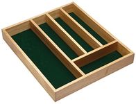 Silverware Tray For Drawer With Felt