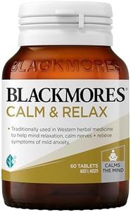 Blackmores Calm Relax | Traditionally Used in Western Herbal Medicine to Relax Mind & Reduces Symptoms of Mild Anxiety | 60 Tablets