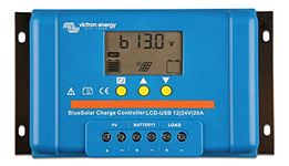 Victron Energy BlueSolar PWM-LCD&USB 12/24-Volt 20 amp Charge Controller